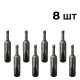Винна пляшка 0,75 л з корком (оливкове скло) 8 шт